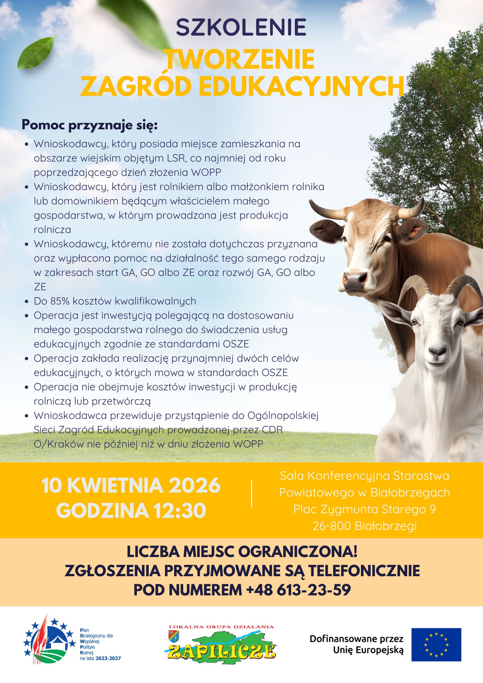 Szkolenie start Zagrody Edukacyjnej