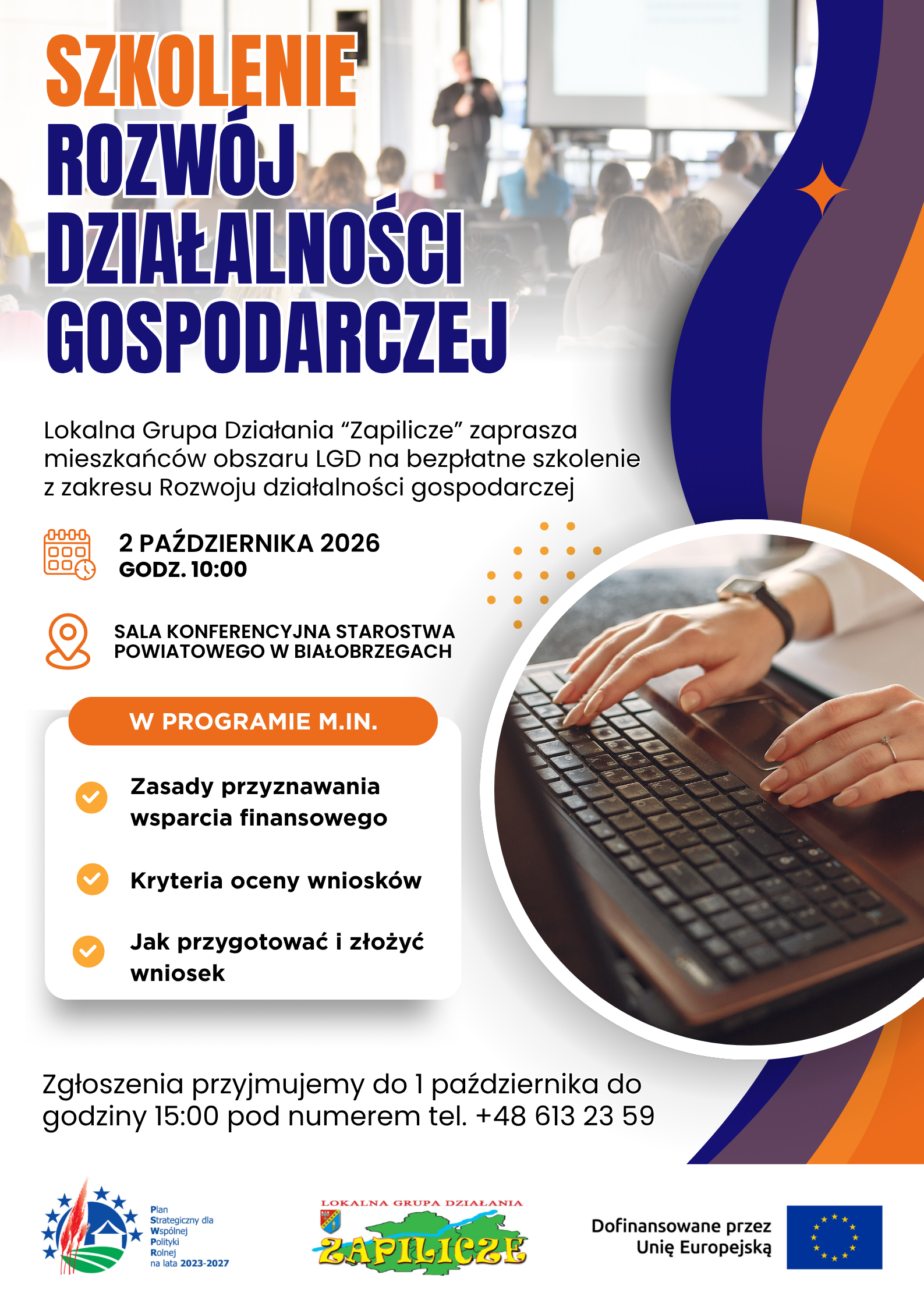 Zaproszenie na szkolenie – Rozwój działalności gospodarczej Zaproszenie na szkolenie – Rozwój działalności gospodarczej